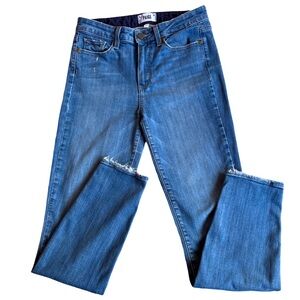Paige Hoxton High Rise Straight Leg Blue Jeans